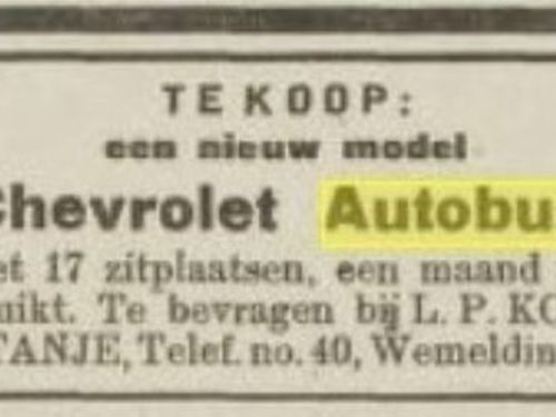 Leendert Pieter Korstanje heeft alleen K-1975 gehad, deze bus zou hij dus mogelijk vanaf maart 1926 hebben.<br />Bron: Krantenbank Zeeland, De Zeeuw 8-4-1926. 