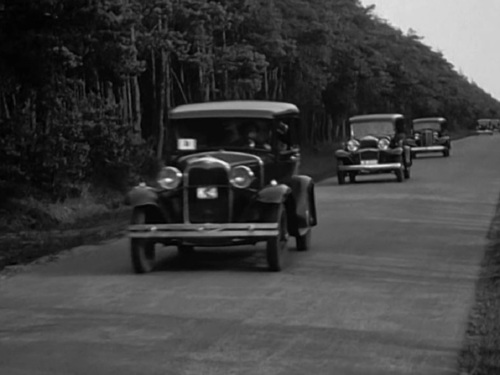 K-4, Ford Model A van H.J. van Stel uit Tholen, 1938.
Bron: still uit film van Gemeentearchief Tholen, via Fred v.d. Kieboom.
